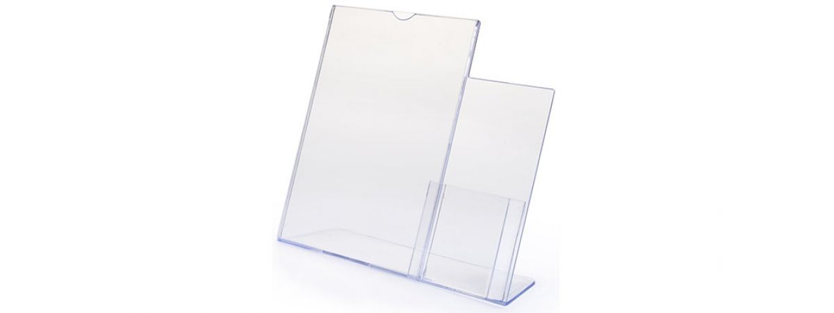 Espositori plexiglass per vetrine e negozi