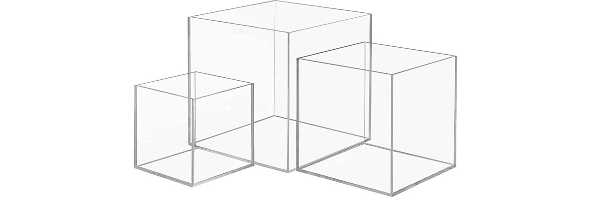 Cubi plexiglass vendita: cubi plexiglass trasparente